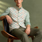 Cream Printed Waistcoat | Greenfibre