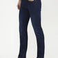 Dark Blue Solid Narrow Fit Jeans | Greenfibre