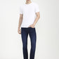 Dark Blue Solid Narrow Fit Jeans | Greenfibre