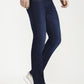 Dark Blue Solid Narrow Fit Jeans | Greenfibre