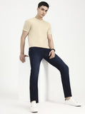 Deep Indigo Blue Solid Narrow Fit Jeans | Greenfibre