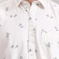 White Printed Smart Fit Semi Casual Shirt | Greenfibre