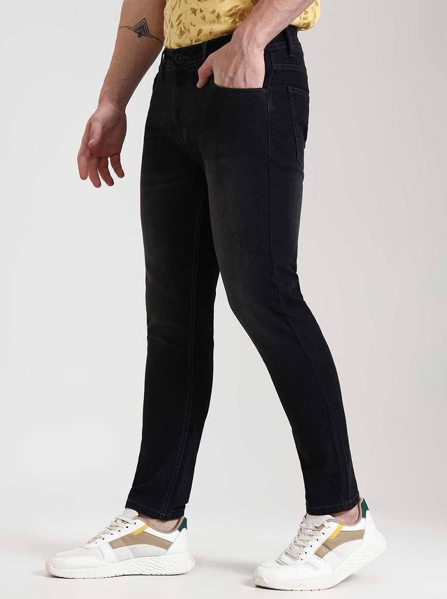 Charcoal Grey Washed Urban Fit Jeans | Greenfibre