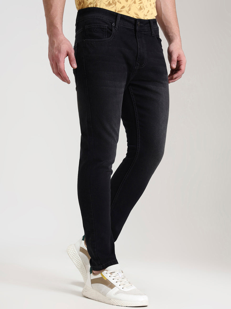 Charcoal Grey Washed Urban Fit Jeans | Greenfibre