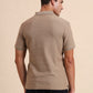 Oxford Brown Printed Slim Fit Polo T-Shirt | Greenfibre