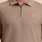 Oxford Brown Printed Slim Fit Polo T-Shirt | Greenfibre