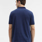 Indigo Blue Checked Slim Fit Polo T-Shirt | Greenfibre