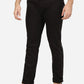 Black Solid Super Slim Fit Casual Trouser | Greenfibre