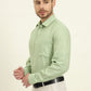 Green Striped Regular Fit Formal Shirt | JadeBlue