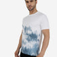 White Printed Slim Fit T-Shirt | Greenfibre