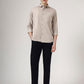 Black Solid Neo Fit Casual Trouser | Greenfibre