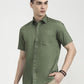 Green Solid Smart Fit Semi Casual Shirt | Greenfibre