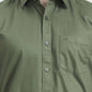 Green Solid Smart Fit Semi Casual Shirt | Greenfibre