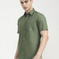 Green Solid Smart Fit Semi Casual Shirt | Greenfibre