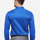 Royal Blue Solid Slim Fit Party Wear Shirt | Greenfibre