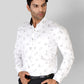 Rustic Orange & Black Printed Slim Fit Party Wear Shirt | Greenfibre