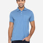 Federal Blue Solid Slim Fit Polo T-Shirt | Greenfibre