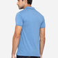 Federal Blue Solid Slim Fit Polo T-Shirt | Greenfibre