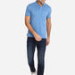 Federal Blue Solid Slim Fit Polo T-Shirt | Greenfibre