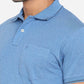 Federal Blue Solid Slim Fit Polo T-Shirt | Greenfibre