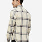 Off White Checked Slim Fit Casual Shirt | Greenfibre