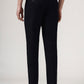 Navy Blue Solid Neo Fit Casual Trouser | Greenfibre