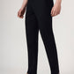 Navy Blue Solid Neo Fit Casual Trouser | Greenfibre