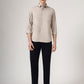Navy Blue Solid Neo Fit Casual Trouser | Greenfibre