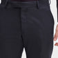 Navy Blue Solid Super Slim Fit Formal Trouser | Greenfibre
