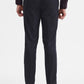 Navy Blue Solid Super Slim Fit Formal Trouser | Greenfibre