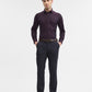 Navy Blue Solid Super Slim Fit Formal Trouser | Greenfibre