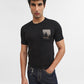 Black Printed Slim Fit T-Shirt | Greenfibre