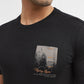 Black Printed Slim Fit T-Shirt | Greenfibre