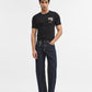 Black Printed Slim Fit T-Shirt | Greenfibre
