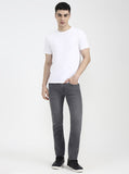 Mid Grey Solid Narrow Fit Jeans | Greenfibre