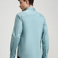 Mint Green Solid Slim Fit Casual Shirt | Greenfibre