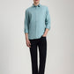Mint Green Solid Slim Fit Casual Shirt | Greenfibre