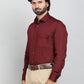 Maroon Solid Slim Fit Party Wear Shirt | Greenfibre