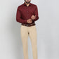 Maroon Solid Slim Fit Party Wear Shirt | Greenfibre