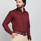 Maroon Solid Slim Fit Party Wear Shirt | Greenfibre