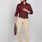 Maroon Solid Slim Fit Party Wear Shirt | Greenfibre