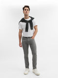 Stale Grey Solid Narrow Fit Jeans | Greenfibre