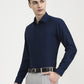 Sailor Blue Solid Slim Fit Formal Shirt | Greenfibre