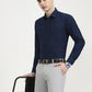 Sailor Blue Solid Slim Fit Formal Shirt | Greenfibre