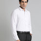 White Solid Slim Fit Party Wear Shirt | Greenfibre