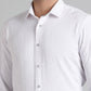 White Solid Slim Fit Party Wear Shirt | Greenfibre