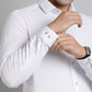 White Solid Slim Fit Party Wear Shirt | Greenfibre