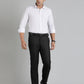 White Solid Slim Fit Party Wear Shirt | Greenfibre
