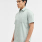 Sky Blue Solid Tailored Fit Semi Casual Shirt | Greenfibre