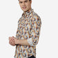 Yellow Printed Slim Fit Casual Shirt | Greenfibre